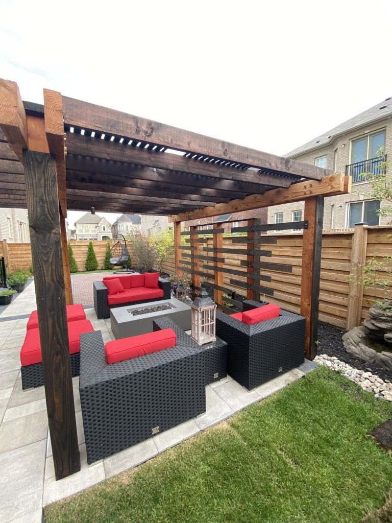 beautiful backyard pergola vaughan