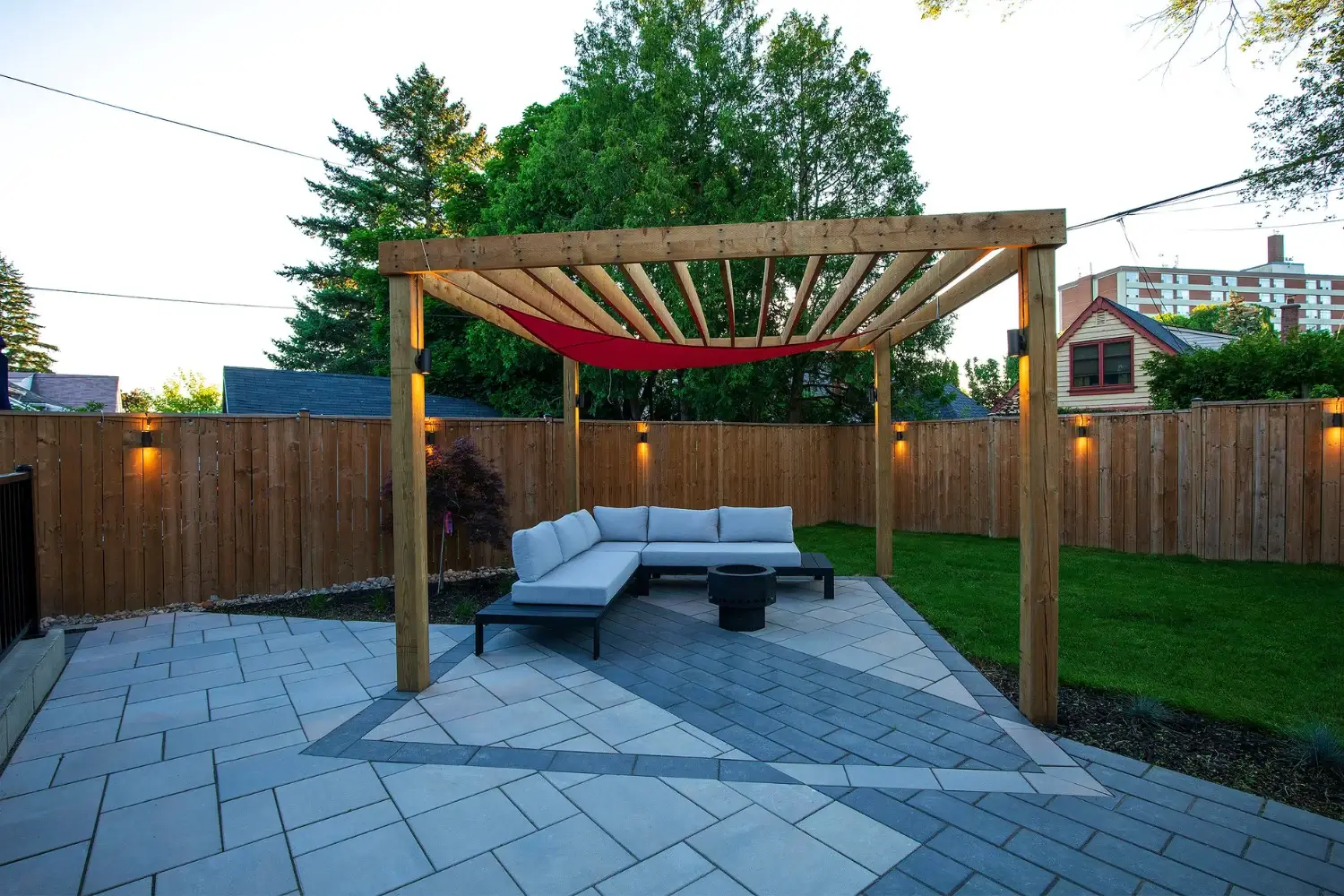 Backyard pergola custom design